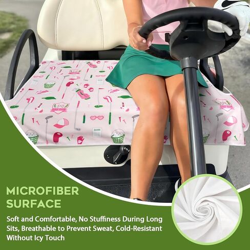 Golf Cart Seat Covers Club Car Golf Cart Accessories for Men Women Golf Carts Seat Towel Blanket 2-Seat Golf Cart Decorations in Saudi Arabia
