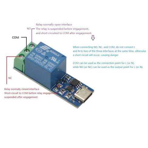 TypeC Interface LCUS-1 USB Relay Module USB Intelligent Control Switch Serial Port Relay in Saudi Arabia