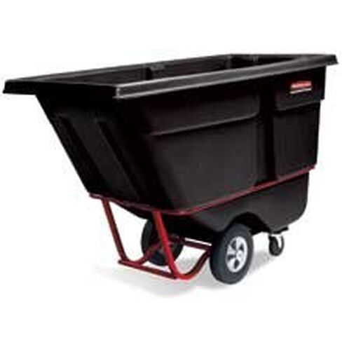 Rubbermaid Commercial FG131500BLA Forkliftable Polyethylene Dump Truck, 1250-Pound Capacity, Black in Saudi Arabia