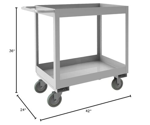 Durham SRSC31624362ALU5PUS Carts, Stock, Stainless Steel, 35" Height, 24.125" width, 42" Length in Kuwait