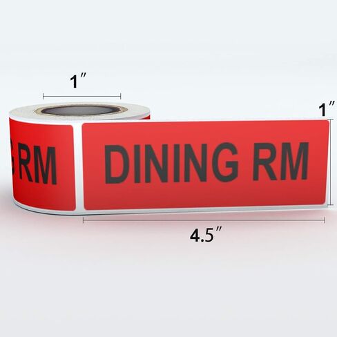 Avenemark 1440 Count Home Moving Labels ، 24 Rolls Color Colling for Boxes Stickers + Higile + Packing Sticks ، بما في ذلك اثنين in Kuwait