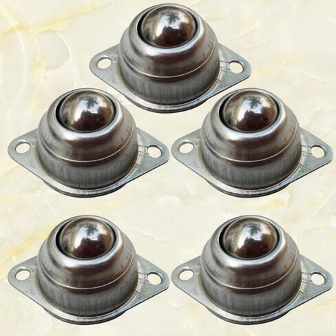 5pcs Universal Steel Ball Casters Swivel Round Ball Wheels for Robot Steering and DIY Material Handling Applications in Saudi Arabia