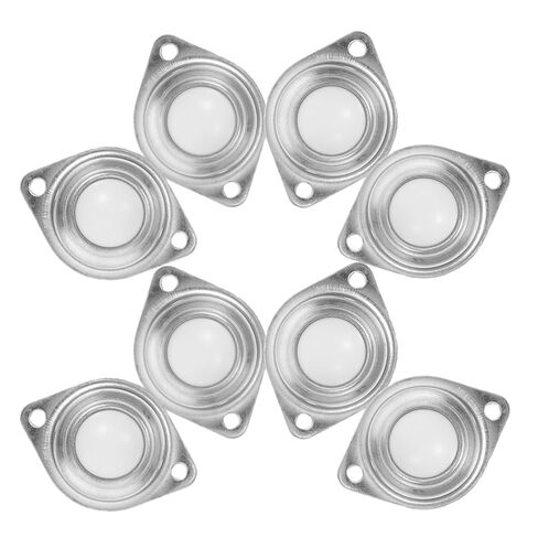 8pcs 1-inch Nylon Ball Bearing Casters Hardware Caster Wheels General Swivel Roller Ball Transfer Units for Material Handling Systems and Furniture in Saudi Arabia