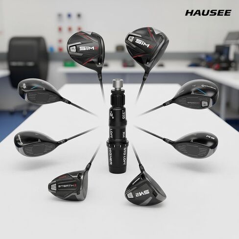 محول عمود الجولف .335 طرف السائق متوافق مع Taylormade SIM Qi10 Qi35 M1 M2 M3 M4 M5 M6 Stealth2 Stealth، BRNR Mini Black RH، قطعتان in Kuwait