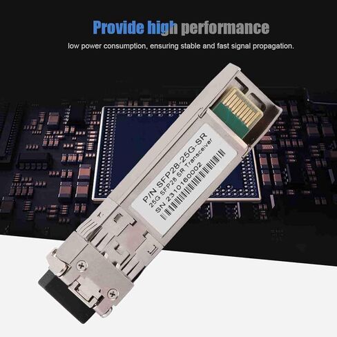AIQ YP19002 SFP28 25G SR 100M Optical Module, 10 Gigabit MultiMode Dual Transceiver, Speed Data for Computing, Data Center, Server, Compatible in Kuwait