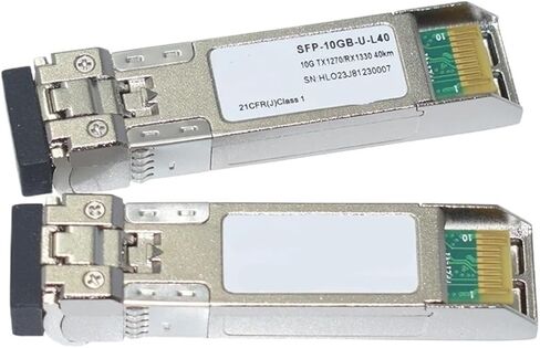 جهاز الإرسال والاستقبال البصري SFP-10GB-U-L40 10G BIDI 40 كجم Tx1270/Rx1330nm الوحدة البصرية الأصلية 1 زوج in Kuwait