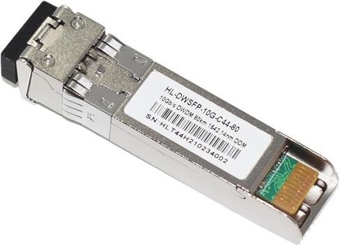 جهاز الإرسال والاستقبال البصري HL-DWSFP-10G-C44-80 10 جيجابايت / ثانية DWDM 80KM DDM الوحدة البصرية الأصلية in Kuwait