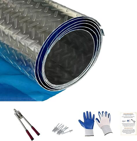 48" x 96" Aluminum Plate Sheet Compatible with Trailer, RV, Etc Generic, 0.04" Thick, Lentil Pattern, 1Roll in Saudi Arabia