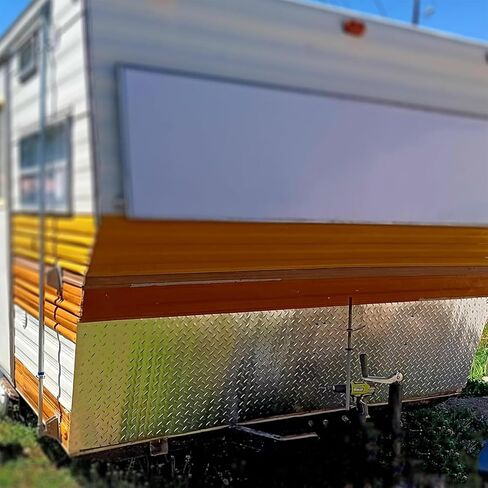 48" x 96" Aluminum Plate Sheet Compatible with Trailer, RV, Etc Generic, 0.04" Thick, Lentil Pattern, 1Roll in Saudi Arabia