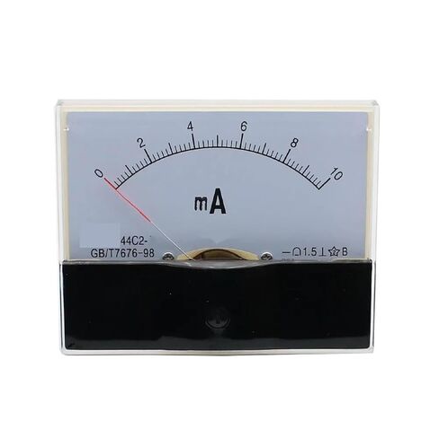 44C2-mA 1mA 2mA 3mA 5mA 10mA 15mA 20mA 30mA 50mA 100mA DC 0-5A Analog Panel Meter Ammeter Amperemeter 1Pcs(2mA) in Saudi Arabia