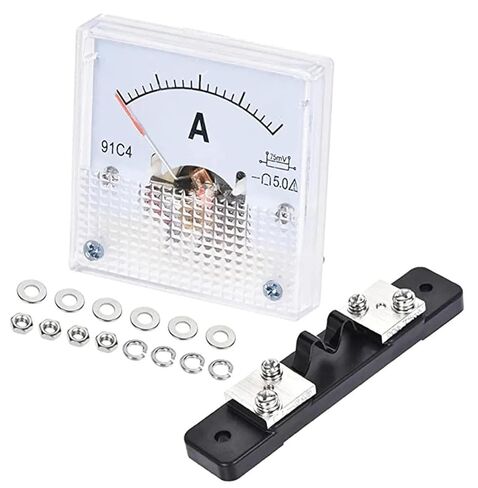 Analog Current Panel Meter 91C4 with 75mV Shunt for Circuit Testing Ampere Tester Gauge 1Set(5A) in Saudi Arabia