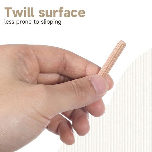 100 Pcs 1/4" Wood Dowel Pins, 1/4" x 1 1/2" Fluted Hardwood Dowel Pins Straight Grooved Wood Pegs for Furniture, Model Building and Woodworking in Saudi Arabia