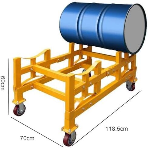 حامل أسطوانة فولاذي قابل للتكديس بعجلات - حل للتعامل مع الأسطوانة الثقيلة لورش العمل والمصانع، سعة النقل والتخزين الآمن in Saudi Arabia