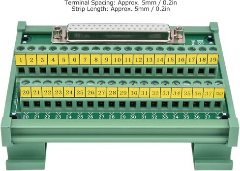 CHICIRIS Compact PCB Female Connector Module with Rated Current 0.8A per Pin, Terminal Block Adapter Plate with 5.0mm Terminal Spacing, Suitable for 14-26AWG Wire Range in Saudi Arabia