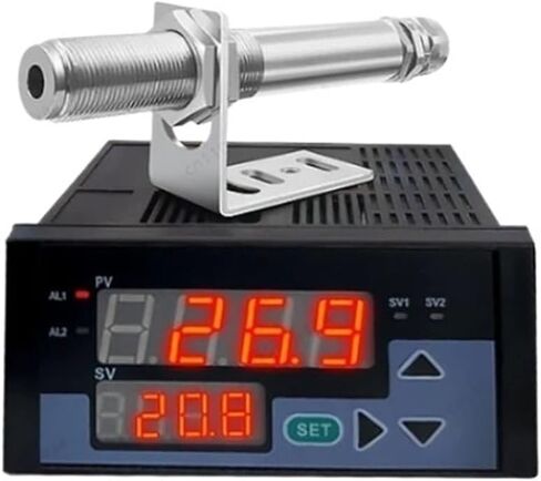 مستشعر درجة الحرارة بالأشعة تحت الحمراء الصناعية غير المتصلة 485 مقياس حرارة ناقل الحركة شاشة رقمية عالية الدقة عبر الإنترنت (مستشعر 0-300) in Kuwait