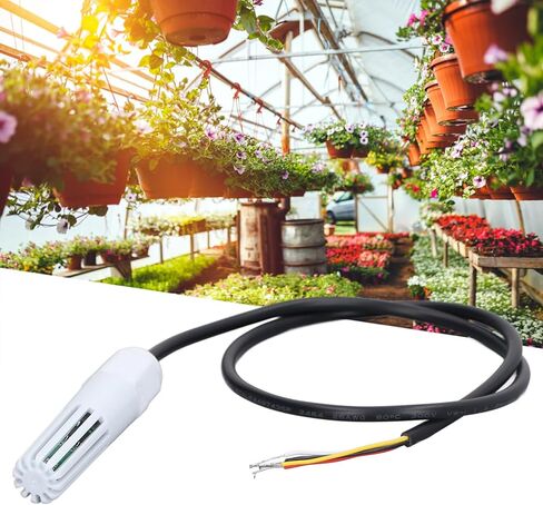 Oumefar Temperature Humidity Transmitter Precision Machined RS485 Output Transmitter for Greenhouses Plant Rooms Museums ABS Material in Saudi Arabia