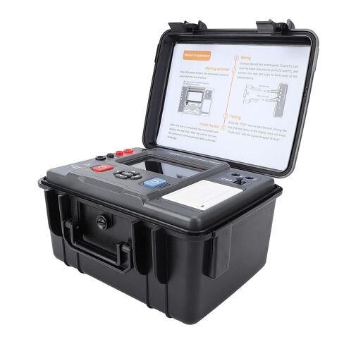 Digital Megohmmeter DC Resistor Tester with Bluetooth & Built in Printer Full Color LCD Touchscreen Telecommunications Electric Power in Saudi Arabia