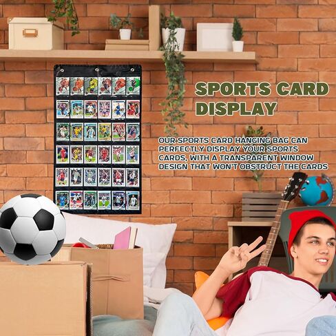 2 Pack 36 Cards Display Case, PET Baseball Card Display Case, Sport Card Holder - Football Basketball Trading Card Wall Display in Kuwait