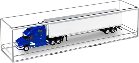 1:64 Scale Trucks Display Case with Plastic Base - Acrylic Model Train Truck Display Boxes - Dustproof Showcase for Collectibles Memorabilia in Kuwait