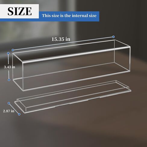 1:64 Scale Trucks Display Case with Plastic Base - Acrylic Model Train Truck Display Boxes - Dustproof Showcase for Collectibles Memorabilia in Kuwait