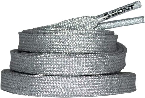 Bont Skates 8mm Shimmer Laces - 79" 96" 108" - Cyborg Silver in Saudi Arabia
