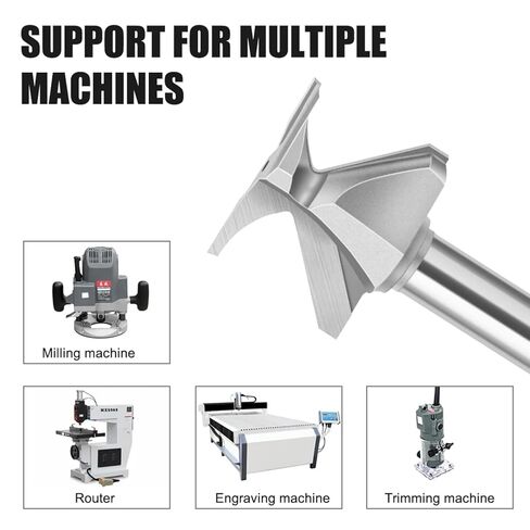 1/2 Inch Shank 12mm Arc Bending Integrated Router Bit R18 R30 Bits for Woodworking Milling Cutter Tools(12.7xR18mm(Seam)) in Saudi Arabia