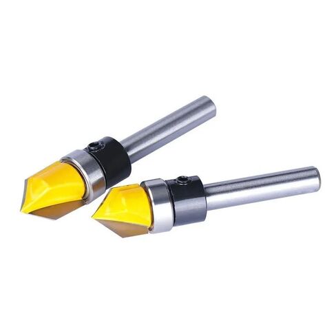 6 مللي متر عرقوب الخامس الأخدود بت الخشب قاطعة المطحنة مع تحمل الموجهة لأدوات النجارة كربيد راوتر in Kuwait