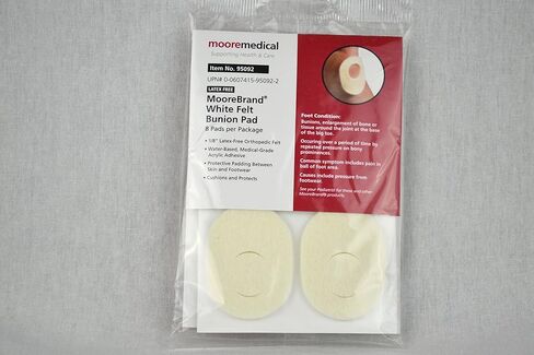 McKesson Pedi-Pads Bunion Pads - Felt, Adhesive, Beige - Size 104, 1/8 in, 8 Count in Saudi Arabia