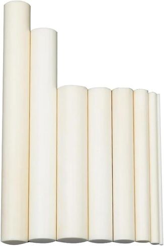 قضيب سيراميك الألومينا بقطر 2-20 مم، عمود اكسيد الالمونيوم المقاوم لدرجات الحرارة العالية للتطبيقات الصناعية (10 × 100 قطعتان) in Kuwait