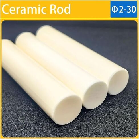 Alumina Ceramic Rod – High Temperature Resistant Dowel Pin, Plunger, or Stirring Shaft, 2-30mm Diameter, Corundum Insulation for Industrial & Lab Use(20x100 1pcs) in Saudi Arabia