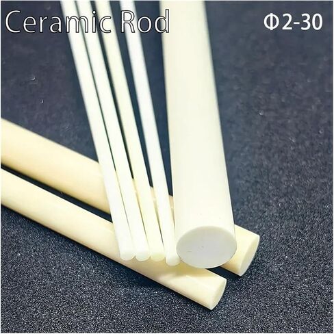 Alumina Ceramic Rod – High Temperature Resistant Dowel Pin, Plunger, or Stirring Shaft, 2-30mm Diameter, Corundum Insulation for Industrial & Lab Use(20x100 1pcs) in Saudi Arabia