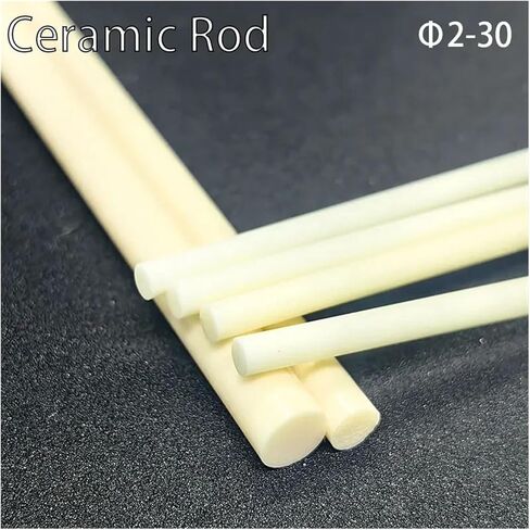 Alumina Ceramic Rod – High Temperature Resistant Dowel Pin, Plunger, or Stirring Shaft, 2-30mm Diameter, Corundum Insulation for Industrial & Lab Use(20x100 1pcs) in Saudi Arabia