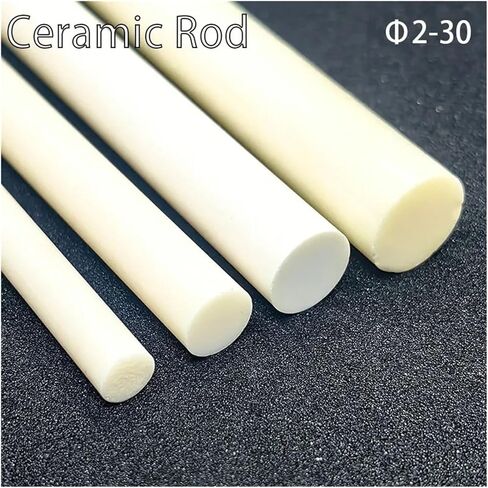 Alumina Ceramic Rod – High Temperature Resistant Dowel Pin, Plunger, or Stirring Shaft, 2-30mm Diameter, Corundum Insulation for Industrial & Lab Use(20x100 1pcs) in Saudi Arabia