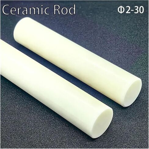 Alumina Ceramic Rod – High Temperature Resistant Dowel Pin, Plunger, or Stirring Shaft, 2-30mm Diameter, Corundum Insulation for Industrial & Lab Use(20x100 1pcs) in Saudi Arabia