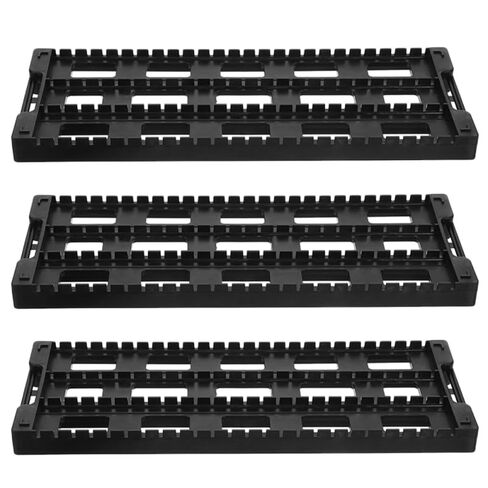 Anti-Static PCB Rack 25-Slot Circuit Board Holder Stand 17.2X6.3X1.2 Inches ESD Safe PCB Support Organizer for Electronics Workbench in Saudi Arabia