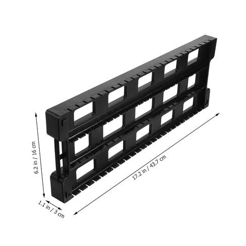 Anti-Static PCB Rack 25-Slot Circuit Board Holder Stand 17.2X6.3X1.2 Inches ESD Safe PCB Support Organizer for Electronics Workbench in Saudi Arabia