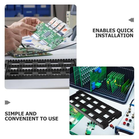 Anti-Static PCB Rack 25-Slot Circuit Board Holder Stand 17.2X6.3X1.2 Inches ESD Safe PCB Support Organizer for Electronics Workbench in Saudi Arabia