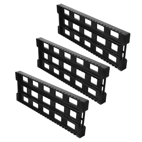 Anti-Static PCB Rack 25-Slot Circuit Board Holder Stand 17.2X6.3X1.2 Inches ESD Safe PCB Support Organizer for Electronics Workbench in Saudi Arabia