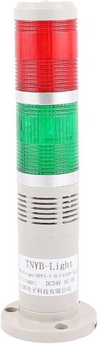 uxcell تيار مستمر 24 فولت أحمر أخضر LED إشارة صناعية برج الجرس ضوء المكدس in Saudi Arabia