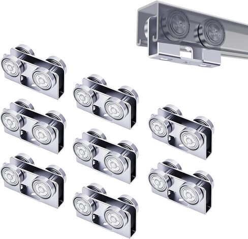 4 Wheel Trolley Assembly Light Duty Electric Hoist Trolley Roller for use with 1-5/8" Wide or All 1-5/8" or Taller Strut Channel 2 Pack in Saudi Arabia