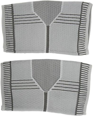 aqxreight 1 Pair Graphene Elbow Pads Elbow Joints Warmer Sleeves for Outdoor Sports Lattice Heating M Heat The Reflect Body Warm in Graphene Excellent Materials Yarn Dispersed Using Can (L) in Saudi Arabia