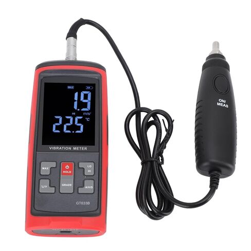 محلل الاهتزاز الرقمي من WALFRONT معدات اختبار الاهتزاز الاحترافية دقيقة مع شاشة LCD ملونة للمحركات وأنظمة التدفئة والتهوية وتكييف الهواء والمحركات والمولدات والمضخات in Kuwait