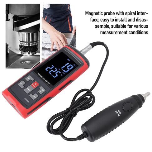 محلل الاهتزاز الرقمي من WALFRONT معدات اختبار الاهتزاز الاحترافية دقيقة مع شاشة LCD ملونة للمحركات وأنظمة التدفئة والتهوية وتكييف الهواء والمحركات والمولدات والمضخات in Kuwait