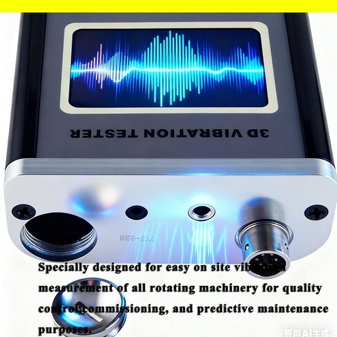 Digital 3D Vibration Meters Vibrometer Instrument with 3-Axis Piezoelectric Accelerometer Sensor Acceleration 10 Hz~1kHz 10 Hz~10kHz Simultaneously Display Three Parameters in X Y Z in Saudi Arabia