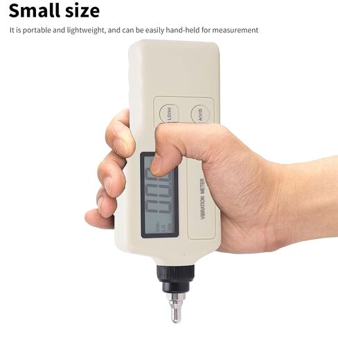 63A Mechanical Vibration, Digital Vibration Meter, Accuracy Portable Vibration Tester with LCD Display, Replacement Probe and Toolbox for Mechanical Fault Detection in Kuwait
