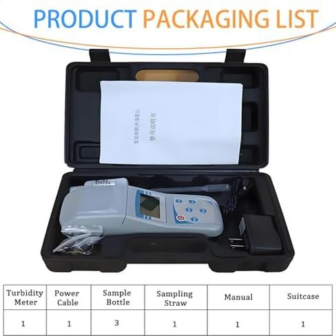 مقياس التعكر الرقمي المحمول ZD-2A - جهاز اختبار جودة المياه المحمول لمعالجة المياه وحمامات السباحة والمختبرات والتحليل البيئي - مقياس التعكر الأساسي للحصول على قراءات دقيقة in Kuwait