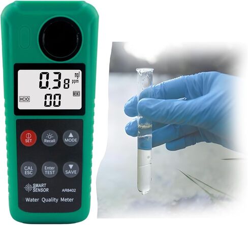 Portable Tap Water Turbidity Meter, Handheld Digital Laboratory Turbidity Meter, 0-200 Ntu, with Backlight Display, Suitable for Laboratories, Swimming Pools, Etc(Color:Green) in Saudi Arabia