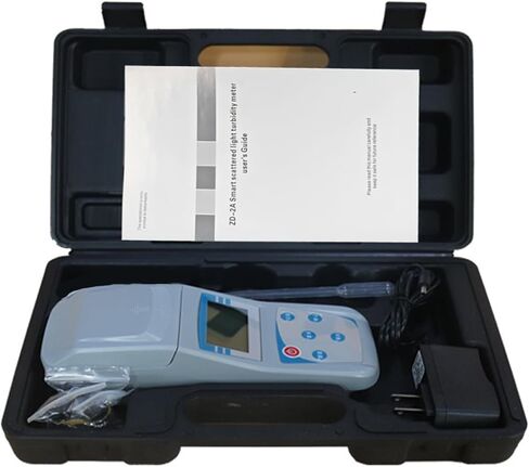 مجموعة عدادات التعكر المحمولة، مقياس تعكر مياه الصنبور، جهاز قياس التعكر الرقمي المحمول مع حقيبة حمل لاختبار السوائل، إلخ (اللون: أزرق) in Saudi Arabia