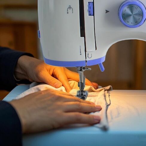 Mini Sewing Machine for Beginners,Portable Sewing Machine with 2 Speed(High-Low Speeds),2 Power Supply Method -4 in Kuwait