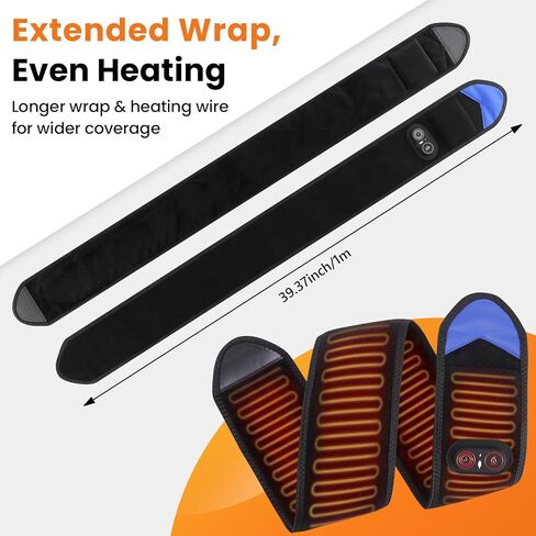 وسادة تدفئة لاسلكية للذراع والمرفق لتخفيف الآلام، وسادة تدفئة للذراع قابلة لإعادة الشحن بقدرة 5000 مللي أمبير في الساعة، كم وسادة تدفئة للذراع طويلة جدًا، غلاف كبير للكوع مُسخن مع 3 مستويات تسخين ومؤقت in Kuwait